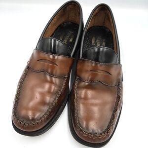 Men's GH Bass Colorblock Leather Loafers Size 8